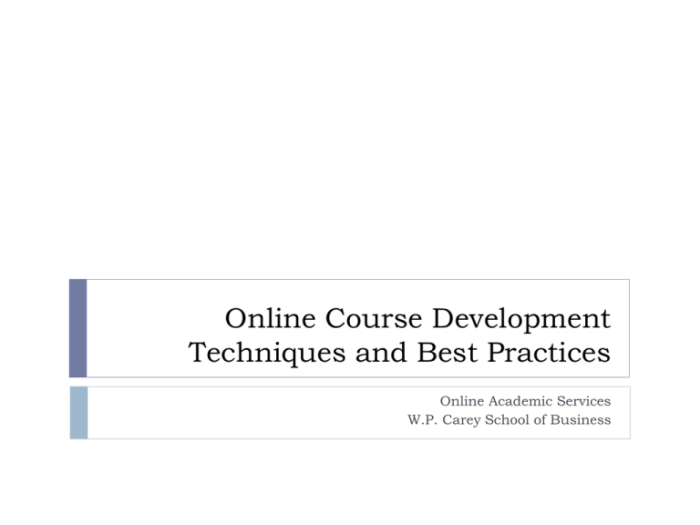 Online Course Development A Comprehensive Guide