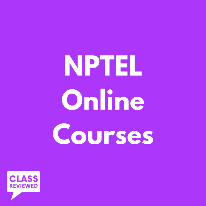 Online courses nptel