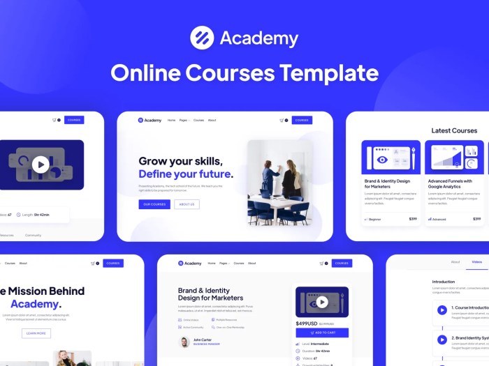 Online Course Template A Comprehensive Guide